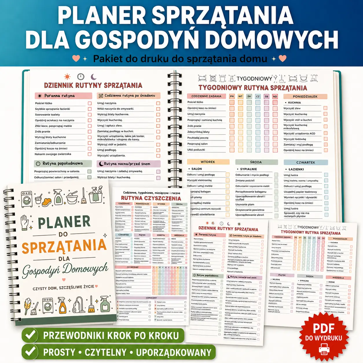 Krok po kroku przez Planer Sprzątania